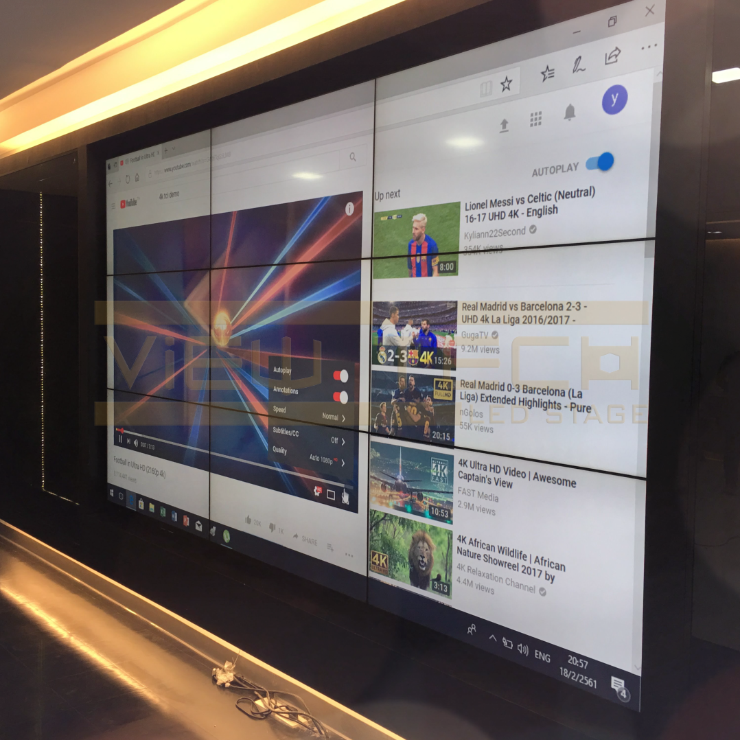 ติดตั้งจอ Video Wall 3x3 Samsung 46นิ้วห้องประชุม Meeting Room